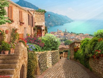 File gốc File tranh phong cảnh thiên nhiên PCN3220 (phong cách) cổ điển