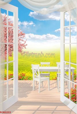 File gốc File tranh phong cảnh thiên nhiên PCN3253 (ảnh chi tiết) để in trần