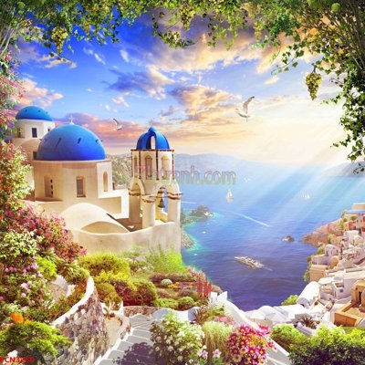 File gốc File tranh phong cảnh thiên nhiên PCN3260 (in tráng gương) hiện đại