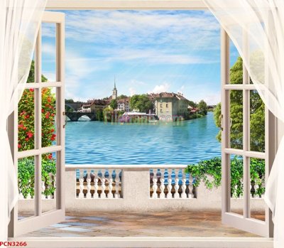 File gốc File tranh phong cảnh thiên nhiên PCN3266 cho in ấn và thiết kế