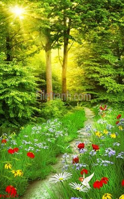 Chi tiết file ảnh File tranh phong cảnh thiên nhiên PCN327 sắc nét