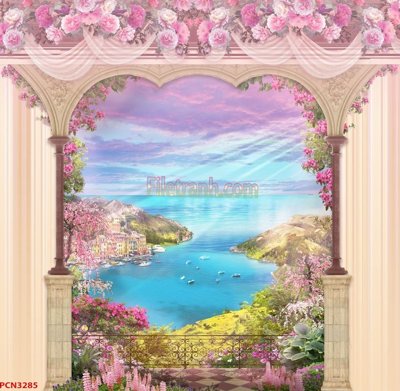 File gốc File tranh phong cảnh thiên nhiên PCN3285 (chủ đề hiện đại) trang trí