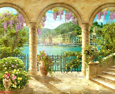 File gốc in ấn File tranh phong cảnh thiên nhiên PCN3300 độ phân giải cao