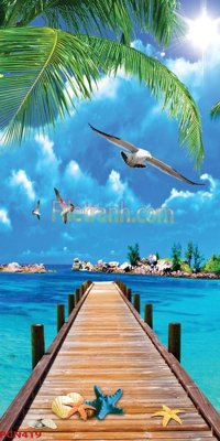 File tranh gốc PSD File tranh phong cảnh thiên nhiên PCN419 còn nguyên layer