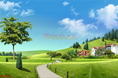 Tải về file gốc File tranh phong cảnh thiên nhiên PCN438 (dùng cho in quảng cáo)