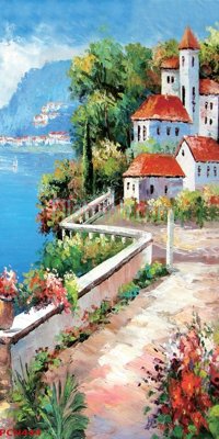 File gốc File tranh phong cảnh thiên nhiên PCN444 (in mica) cắt laser