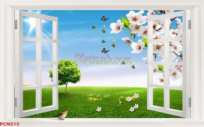 Download file gốc File tranh phong cảnh thiên nhiên PCN515 (in lụa) cao cấp