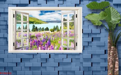 Download file gốc File tranh phong cảnh thiên nhiên PCN535 (in mica) trong suốt