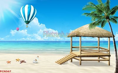 Download file File tranh phong cảnh thiên nhiên PCN567 (gốc) in mica bàn thờ