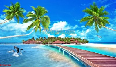 File in trần File tranh phong cảnh thiên nhiên PCN630 (file gốc) phong thủy