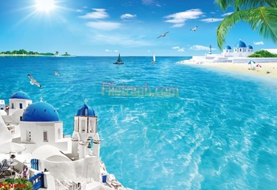 File tranh File tranh phong cảnh thiên nhiên PCN639 (gốc) chủ đề trẻ em