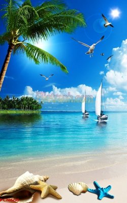 File gốc File tranh phong cảnh thiên nhiên PCN666 (in ấn) màu sắc trung thực