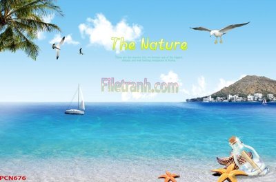 File gốc File tranh phong cảnh thiên nhiên PCN676 (chuẩn màu) cho in offset