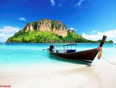 Ảnh gốc file in lụa File tranh phong cảnh thiên nhiên PCN686 chi tiết