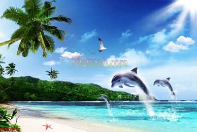 File gốc File tranh phong cảnh thiên nhiên PCN693 (in tráng gương) ốp tường