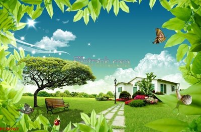 File in trần File tranh phong cảnh thiên nhiên PCN767 (bản gốc) 5D