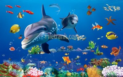 File in trần File tranh phong cảnh thiên nhiên PCN905 (bản gốc 3D) sống động