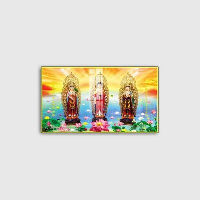 File in trần File tranh phật giáo PG09283 (file gốc) hoa văn 3D