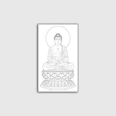 Hình ảnh file gốc File tranh phật giáo PG09318 cho in UV