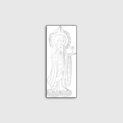 File PSD File tranh phật giáo PG09363 (gốc) tách lớp chi tiết