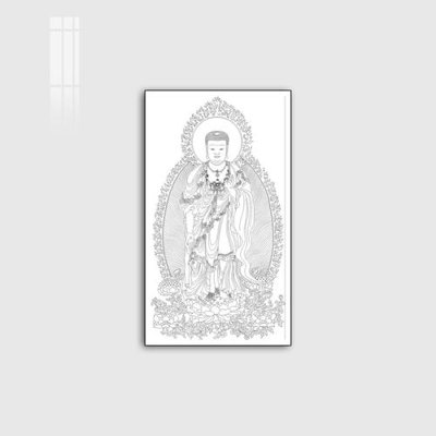 File tranh File tranh phật giáo PG10433 (bản gốc) in lụa 3D
