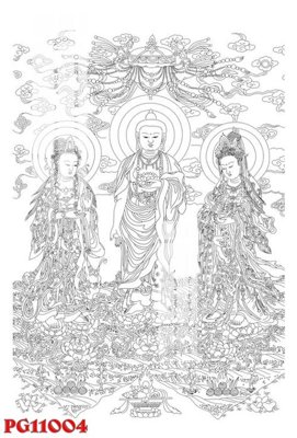 File gốc File tranh phật giáo PG11004 (cho in UV) siêu nét