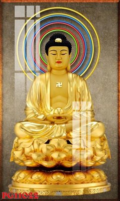 File in trần File tranh phật giáo PG11022 (bản gốc) hoa văn