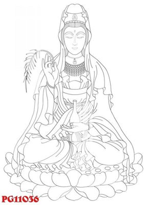 File in ấn chuyên nghiệp File tranh phật giáo PG11036 (file gốc)