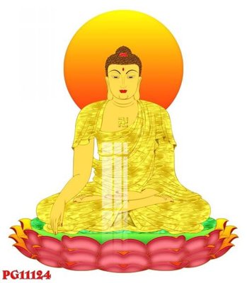 File gốc File tranh phật giáo PG11124 (in ấn) màu sắc trung thực