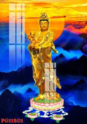 Download file File tranh phật giáo PG11201 (gốc) in mica ốp bếp