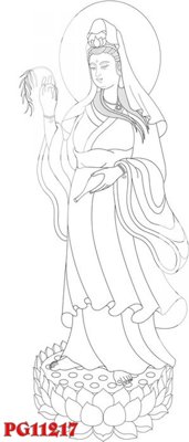 File gốc File tranh phật giáo PG11217 (in ấn) không giới hạn