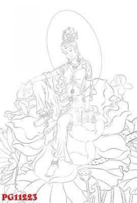 Tải file File tranh phật giáo PG11223 (ảnh gốc) in tranh kính