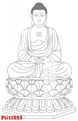 File ảnh gốc File tranh phật giáo PG11225 không vỡ nét