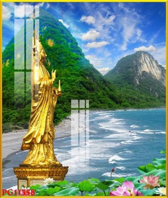 File gốc File tranh phật giáo PG11358 (phong cách) tối giản