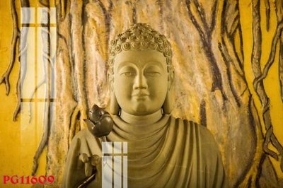 File in mica File tranh phật giáo PG11609 (bản gốc) làm vách ngăn