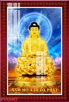 File tranh File tranh phật giáo PG11617 (bản gốc) in lụa 3D