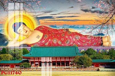 File gốc File tranh phật giáo PG11740 (phong cách) tối giản