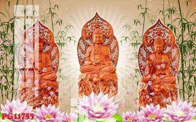 Ảnh gốc file in lụa File tranh phật giáo PG11753 chi tiết