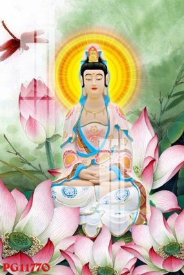 File in trần File tranh phật giáo PG11770 (bản gốc) mây trời