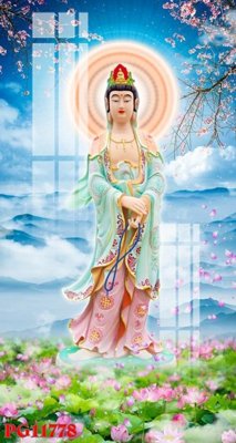 File in trần File tranh phật giáo PG11778 (bản gốc) mây trời