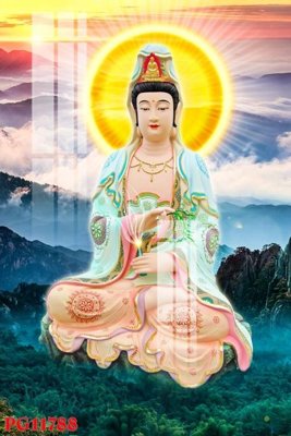 File gốc File tranh phật giáo PG11788 (in tráng gương) hiện đại