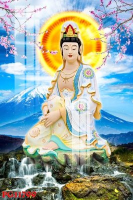 File tranh File tranh phật giáo PG11799 (bản gốc) in lụa 5D