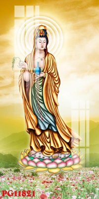 File in trần File tranh phật giáo PG11821 (bản gốc) phong cảnh