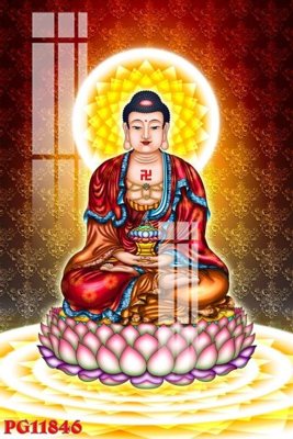 File PSD File tranh phật giáo PG11846 (gốc) tách lớp chi tiết