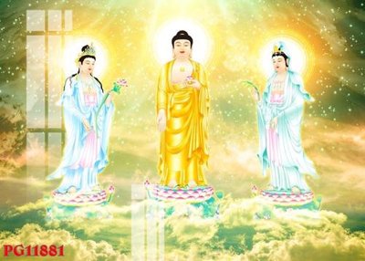 File tranh File tranh phật giáo PG11881 (bản gốc) in lụa dán tường