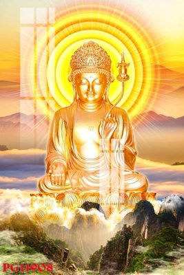 File gốc File tranh phật giáo PG11908 (in mica) trang trí