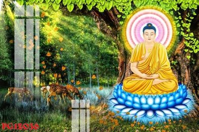 File ảnh File tranh phật giáo PG12036 (gốc) in decal dán tường