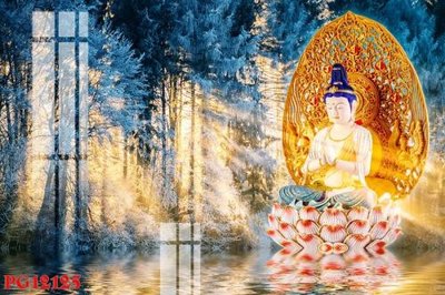 File tranh File tranh phật giáo PG12125 (gốc) phong cách tối giản