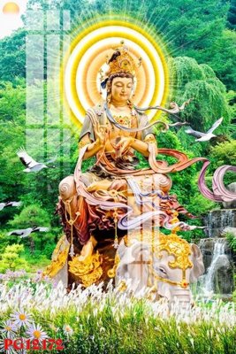 File gốc File tranh phật giáo PG12172 (phong cách) tối giản