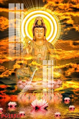 File in trần File tranh phật giáo PG12211 (bản gốc) phong cảnh